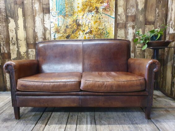 lambs leather two seater seating sofas