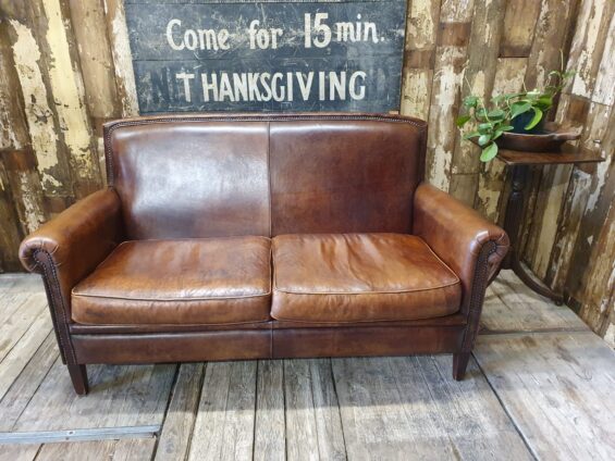 lambs leather two seater seating sofas