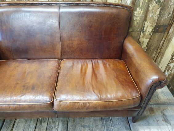 lambs leather two seater seating sofas