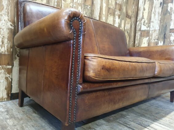 lambs leather two seater seating sofas