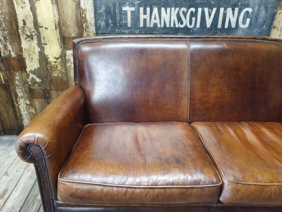 lambs leather two seater seating sofas