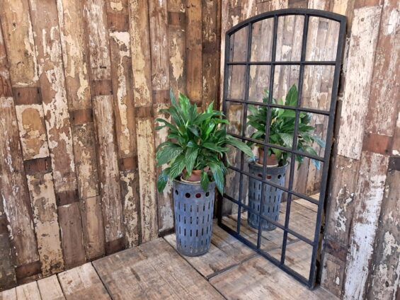 cast iron window mirror mirrors industrial garden