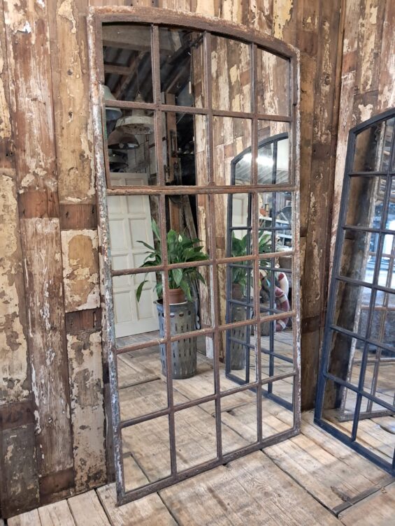 cast iron factory window mirrors industrial garden