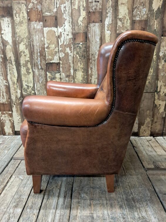 original joris wingback armchair lambs leather seating armchairs