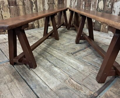 wooden table benches seating occasional chairs