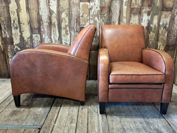 leather art deco armchairs seating armchairs