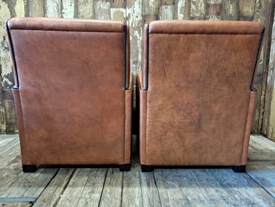 leather art deco armchairs seating armchairs