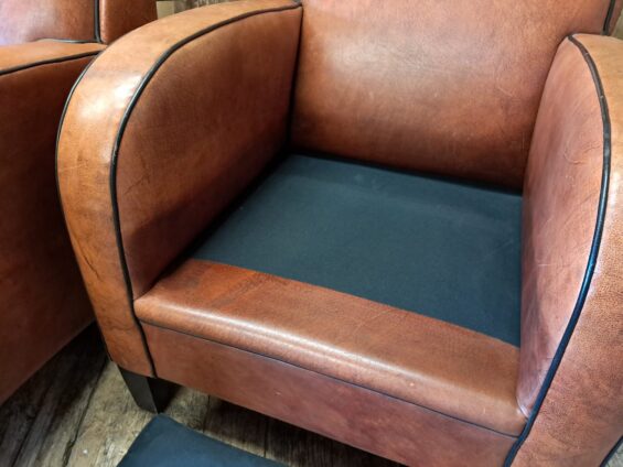 leather art deco armchairs seating armchairs