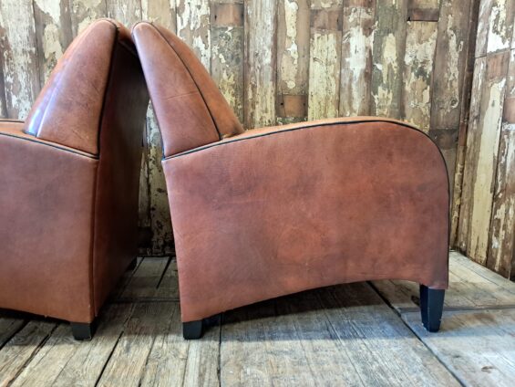 leather art deco armchairs seating armchairs