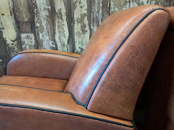 leather art deco armchairs seating armchairs