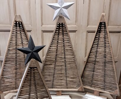 french wooden fruit drying racks christmas trees decorative artefacts art homewares