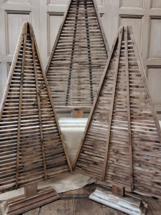 french wooden fruit drying racks christmas trees decorative artefacts art homewares