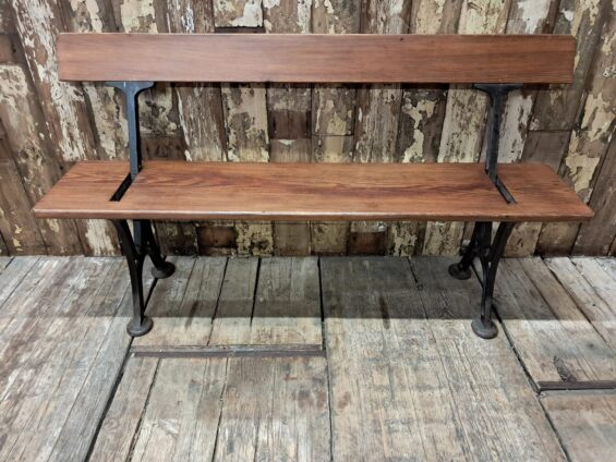 pine and cast iron reversible tram benches seating occasional chairs garden furniture