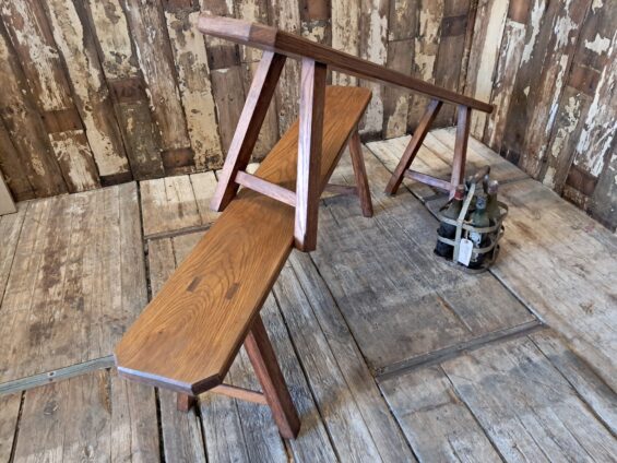 wooden table benches seating occasional chairs