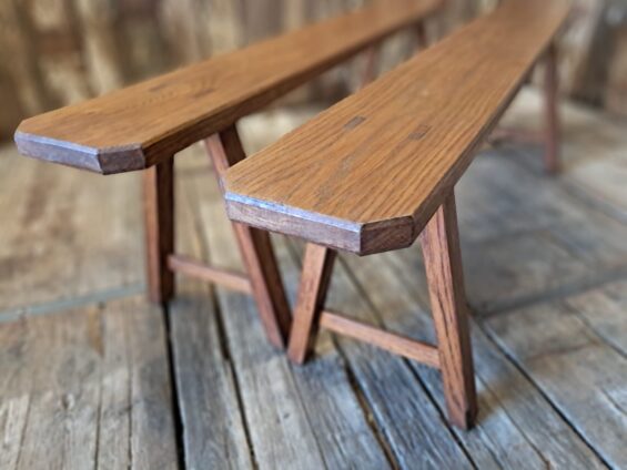 wooden table benches seating occasional chairs