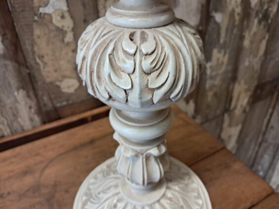 wooden ornate table lamp lighting