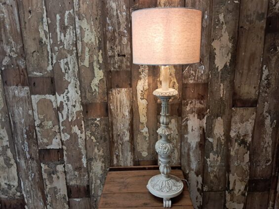 wooden ornate table lamp lighting