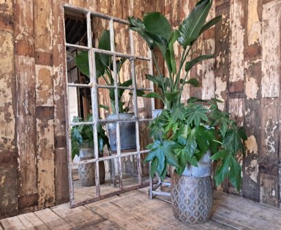 cast iron factory window mirrors garden