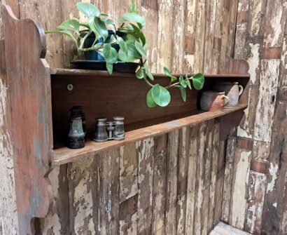 wooden painted kitchen shelf decorative homewares storage