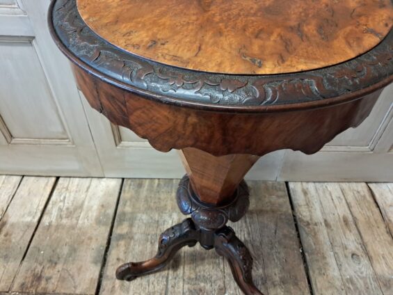 victorian walnut mahogany sewing table furniture tables