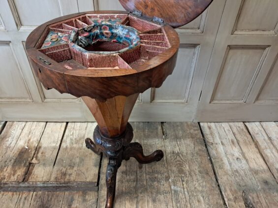 victorian walnut mahogany sewing table furniture tables