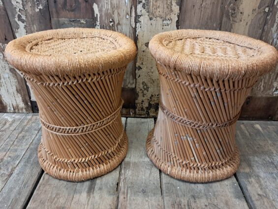 jute bamboo stools seating stools garden furniture decorative homewares