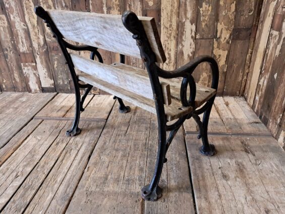 cast iron oak bench garden furniture