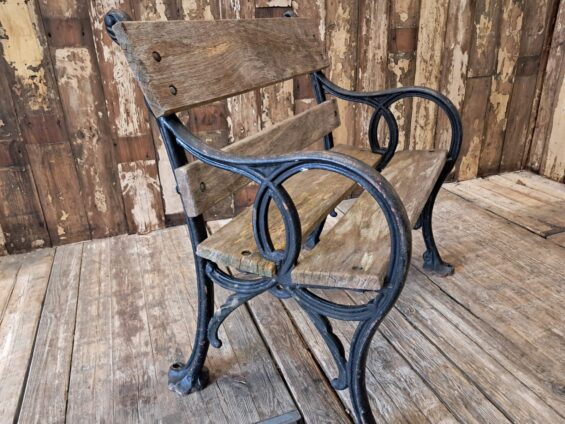 cast iron oak bench garden furniture