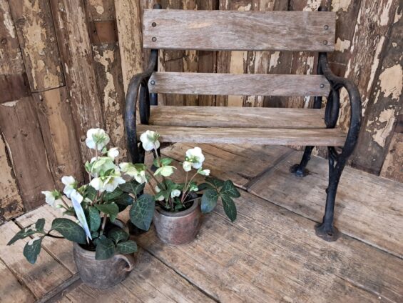 cast iron oak bench garden furniture