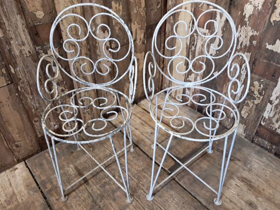 metal garden table and carver chairs set garden furniture