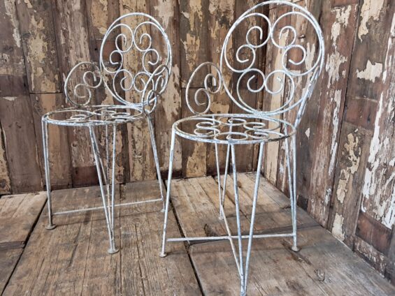 metal garden table and carver chairs set garden furniture