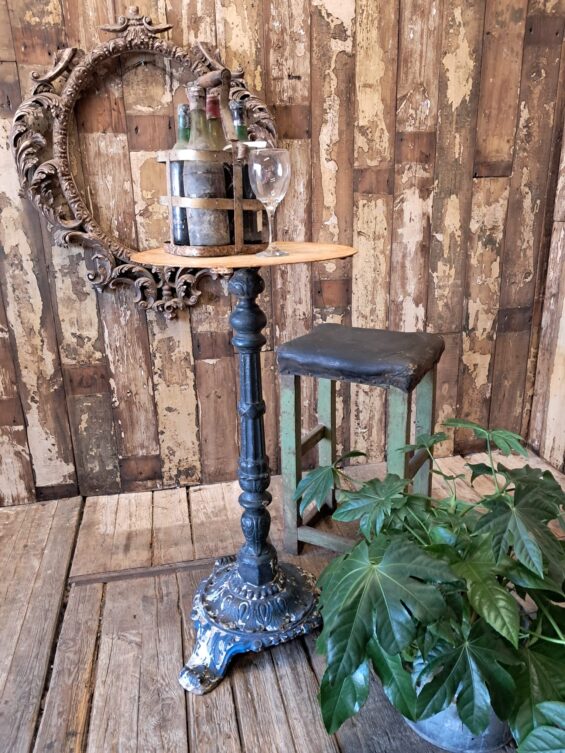 cast iron metal bistro poseur table furniture tables garden
