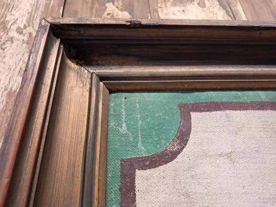 painted framed advertising sign decorative art