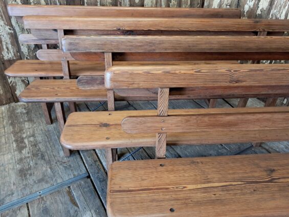 wooden church pews seating occasional chairs