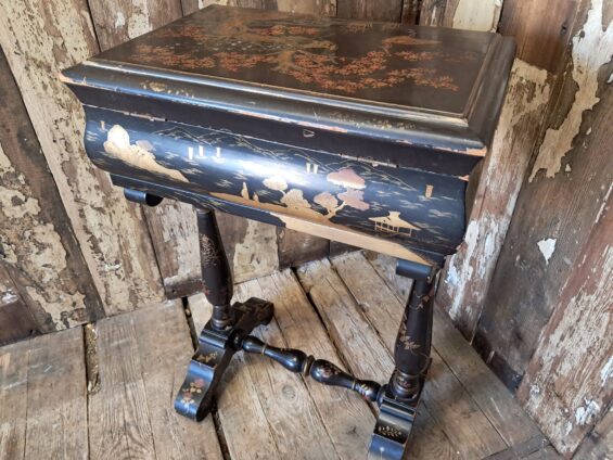 wooden painted side table furniture storage