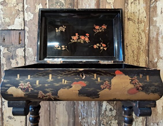 wooden painted side table furniture storage