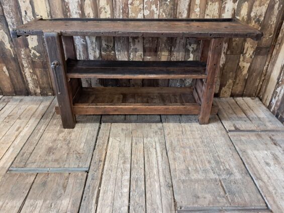wooden workbench vice furniture tables industrial