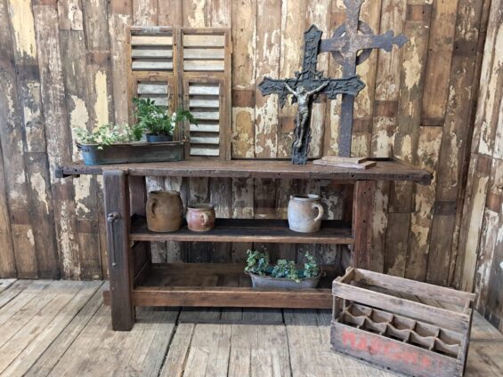 wooden workbench vice furniture tables industrial