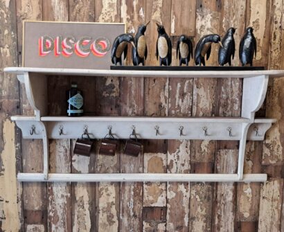 wooden painted kitchen shelf decorative homewares storage