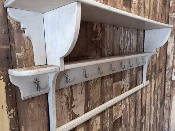 wooden painted kitchen shelf decorative homewares storage