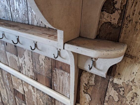 wooden painted kitchen shelf decorative homewares storage