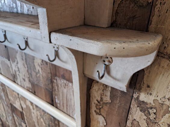 wooden painted kitchen shelf decorative homewares storage