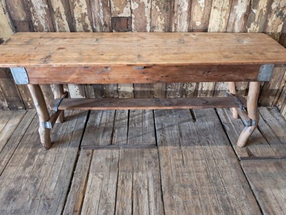 fruitwood chestnut rustic table furniture garden