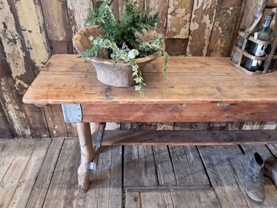 fruitwood chestnut rustic table furniture garden