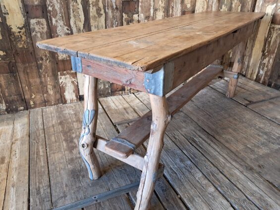 fruitwood chestnut rustic table furniture garden