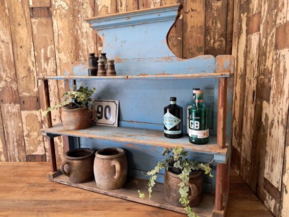 painted wooden display shelf furniture storage
