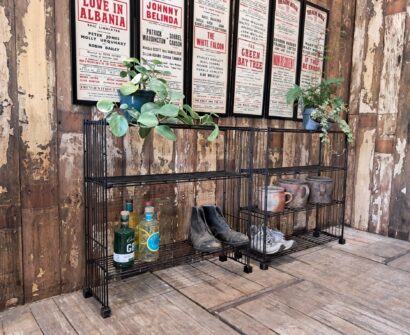 metal wire display racks furniture storage