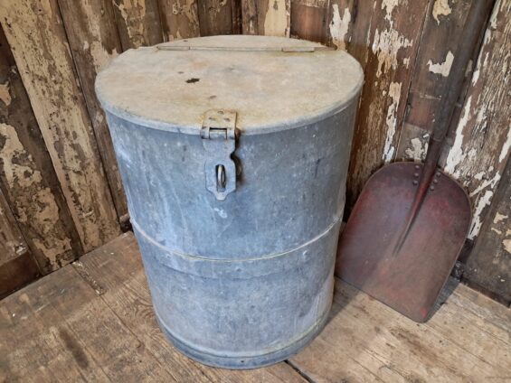galvanised steel storage bin decorative homewares furniture storage garden