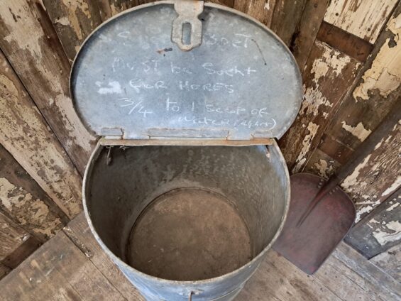 galvanised steel storage bin decorative homewares furniture storage garden