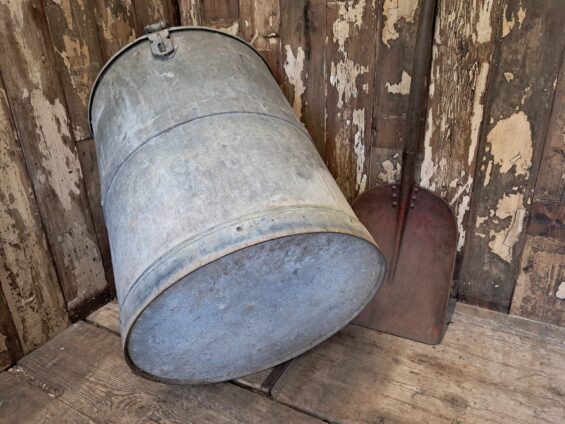 galvanised steel storage bin decorative homewares furniture storage garden